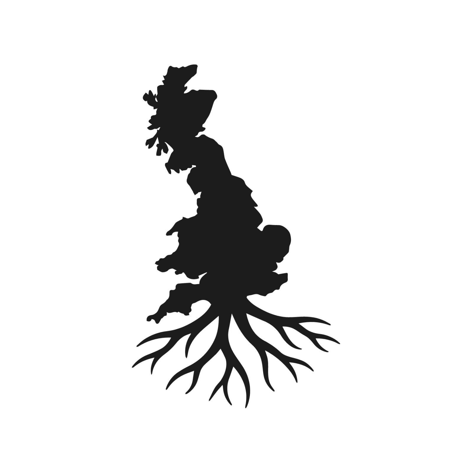United Kingdom Roots Country Outline Vinyl Decal UK Pride sticker