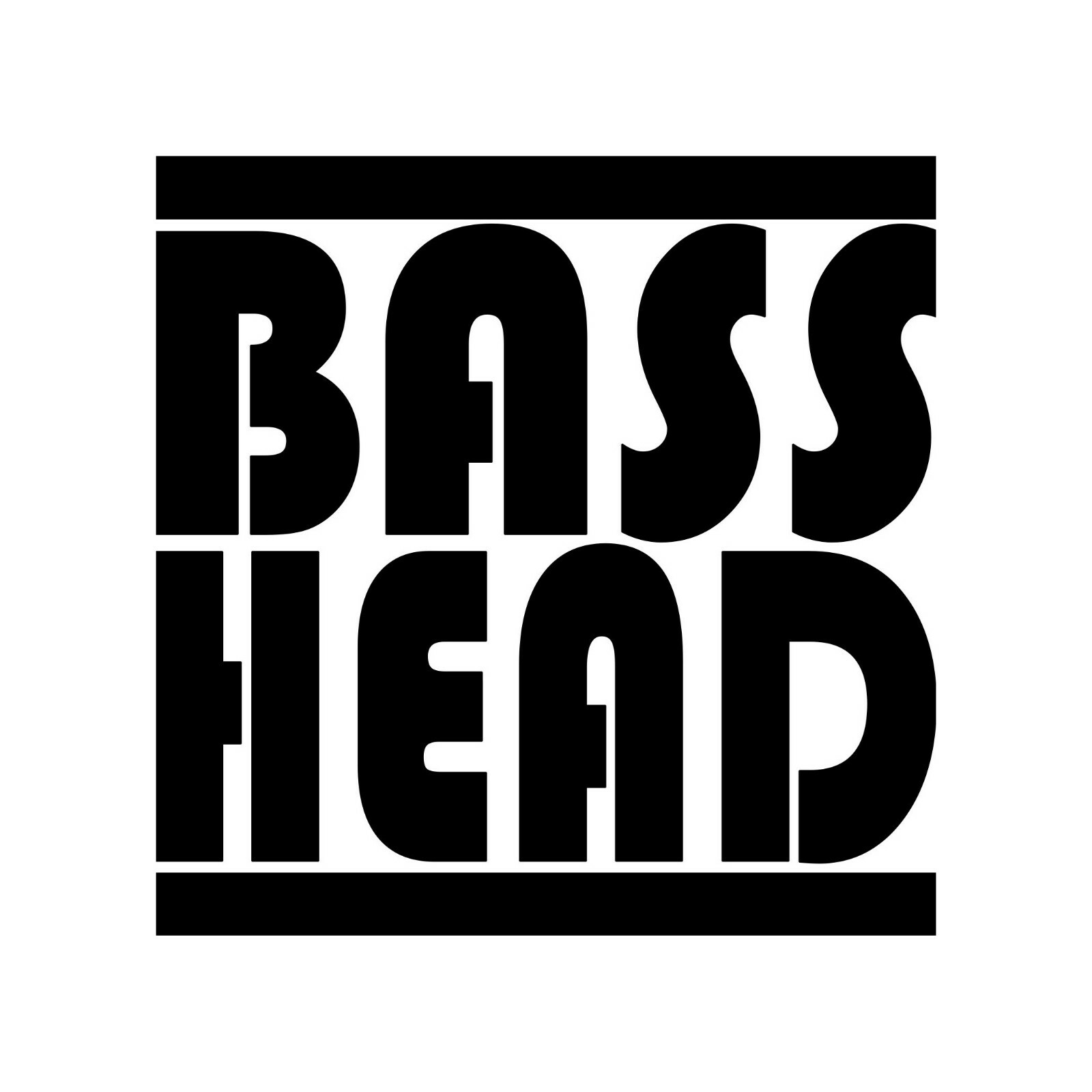 BASS HEAD -V1- Vinyl Decal Sticker – EDM Music Basshead Headbanger