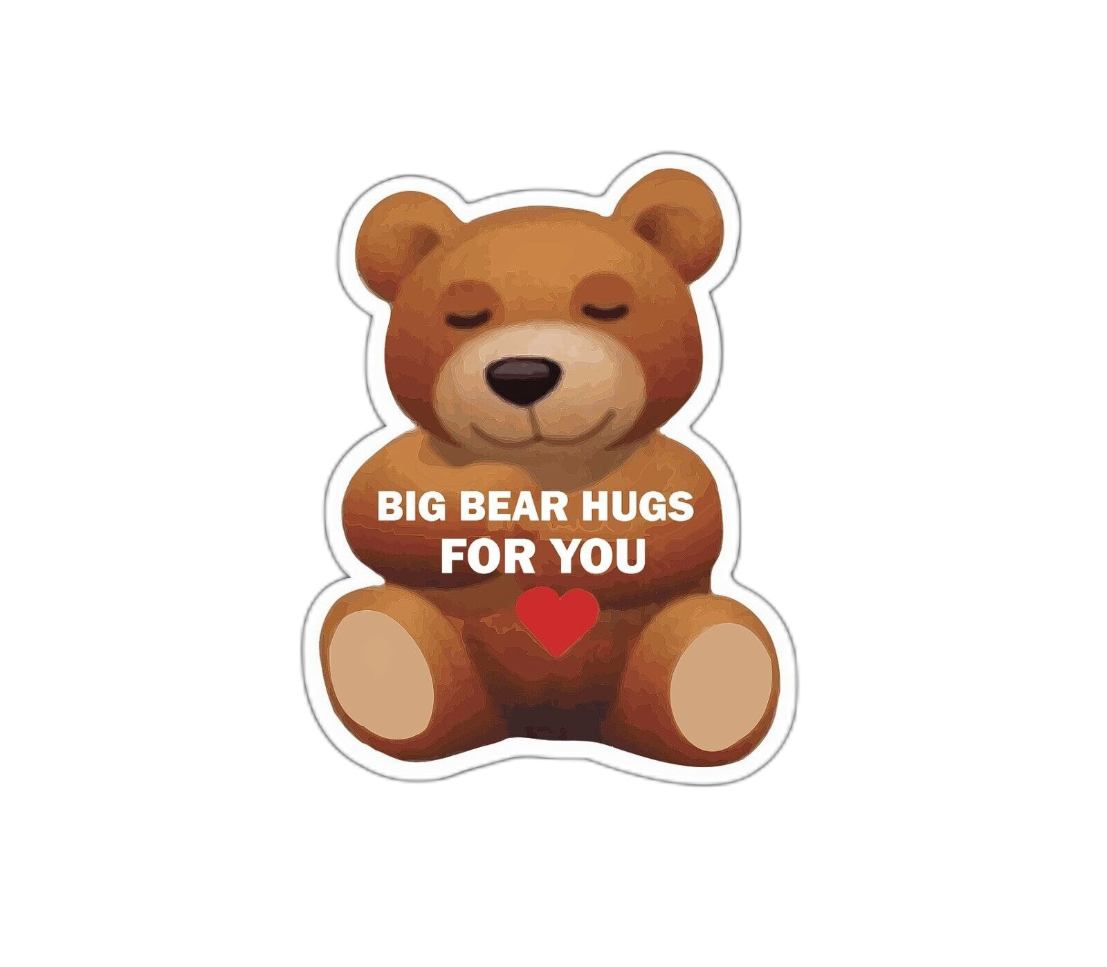 Big Bear Hug Sticker Decal