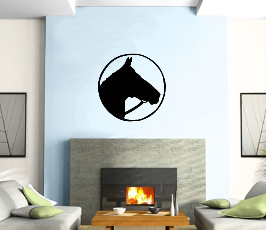 Horse Head Portrait Animal Mural Wall Art Decor Vinyl Sticker z223