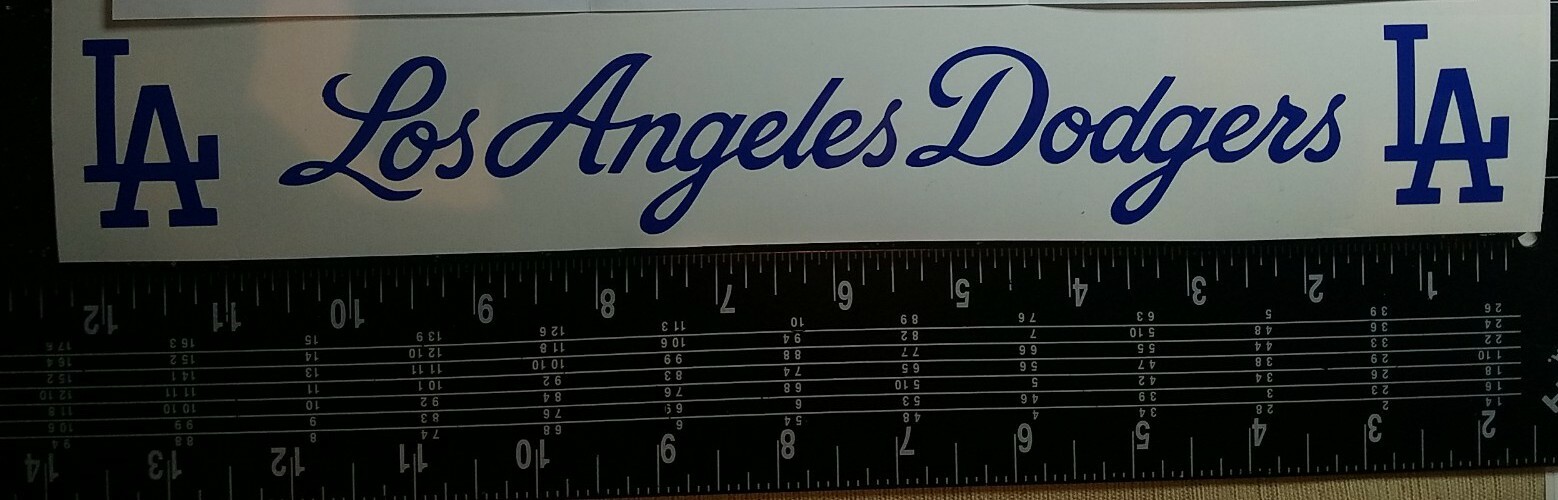 LA Los Angeles Dodgers Vinyl Decals Car Truck Windows Laptops Bumper