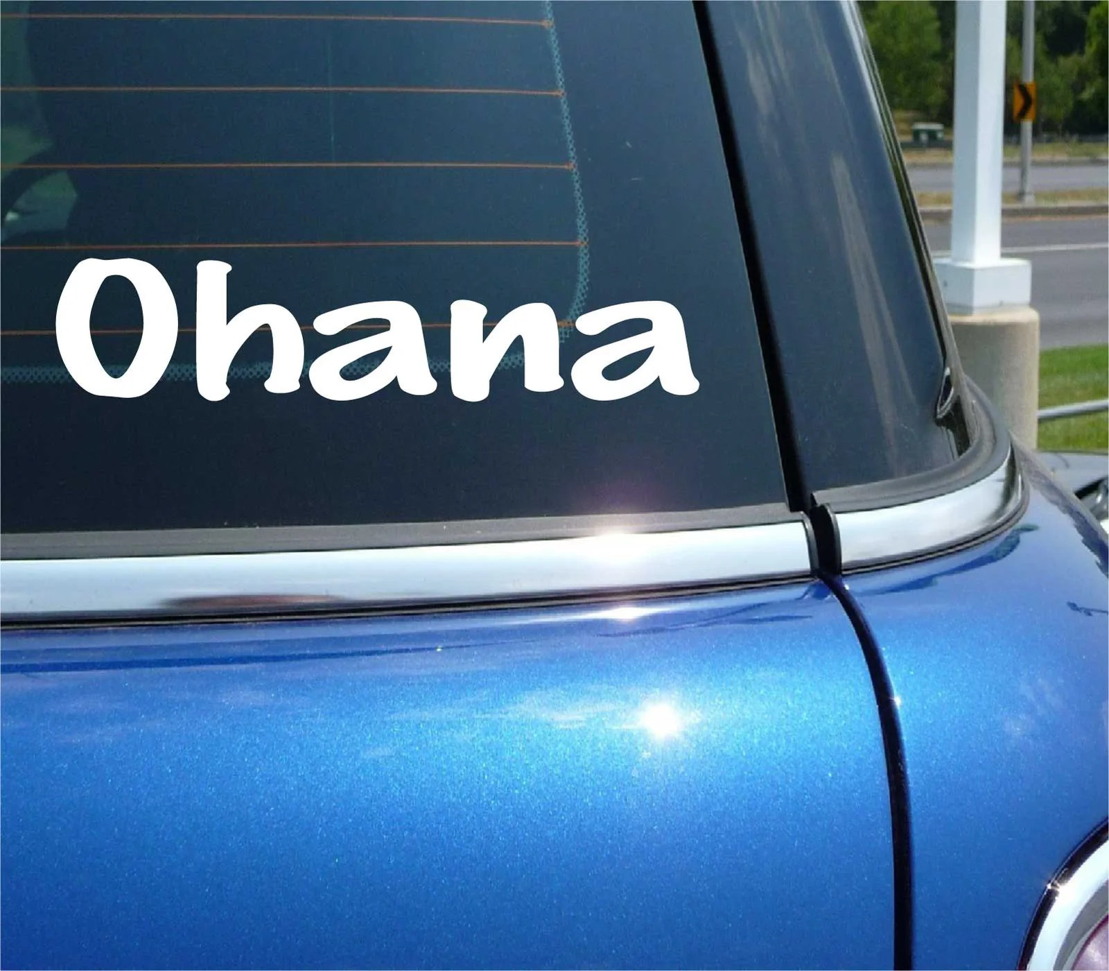 OHANA FAMILY HAWAII HAWAIIAN FUNNY DECAL STICKER ART CAR WALL