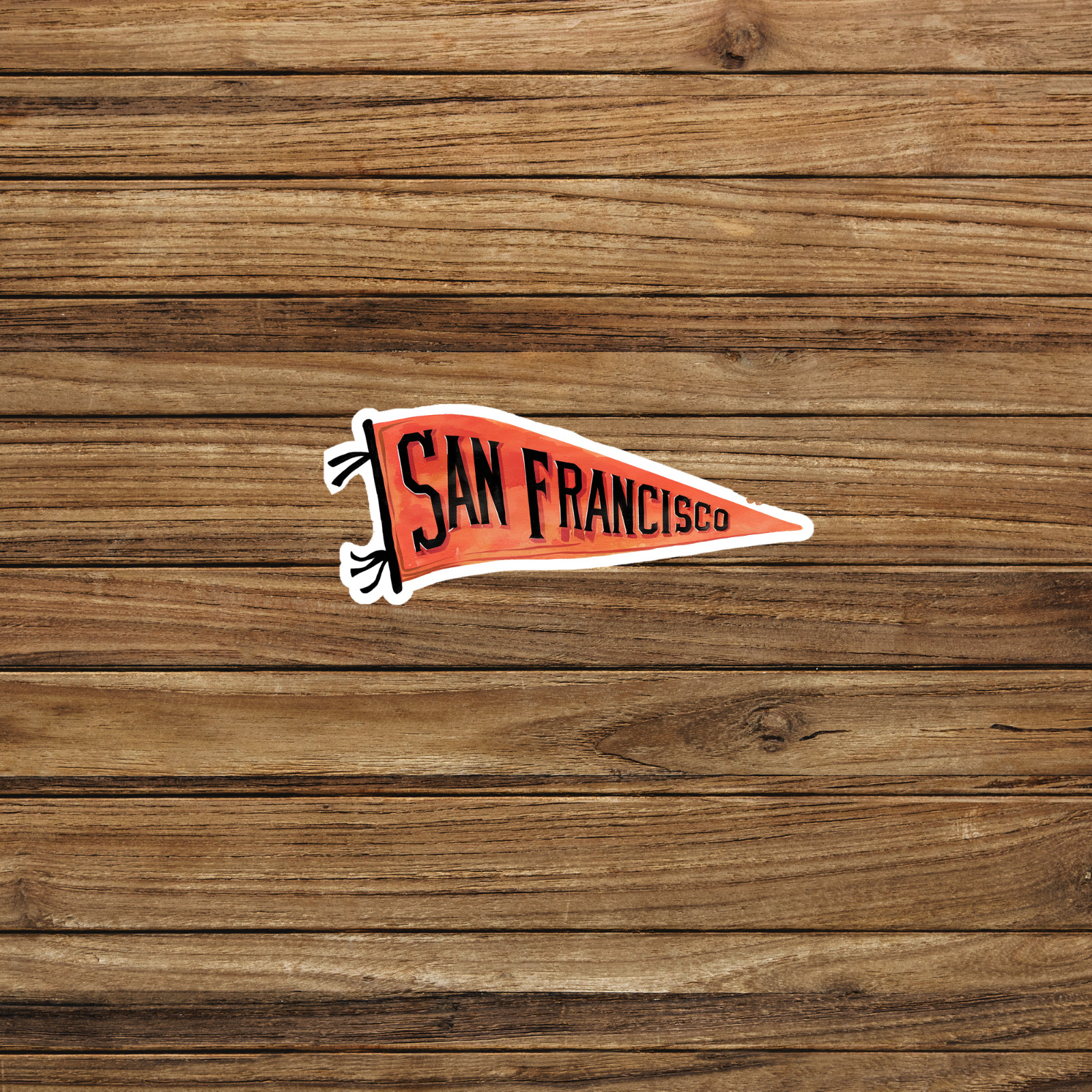 San Francisco Retro Pennant Sticker – Vintage Travel Souvenir Decal #1327