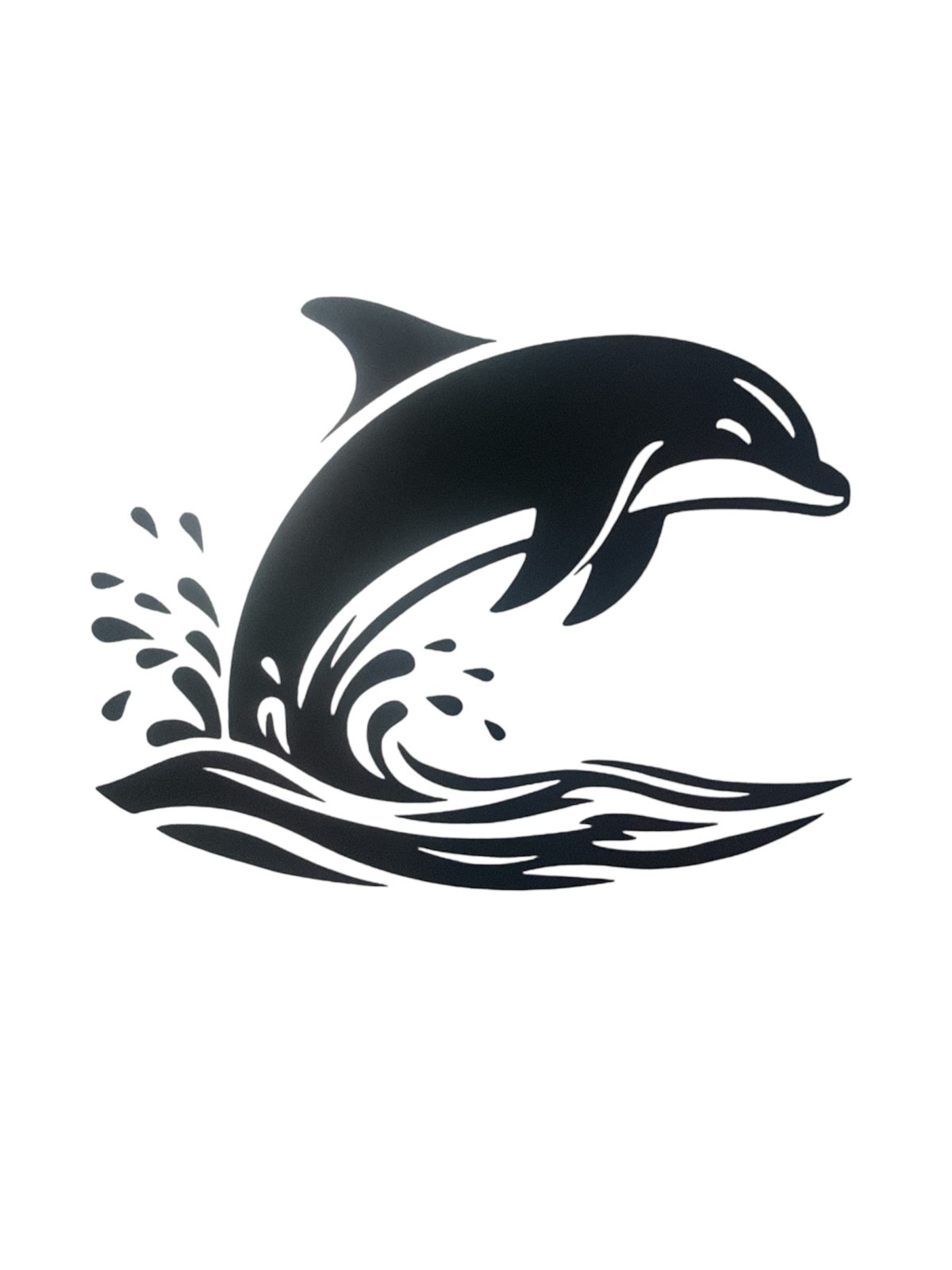 Dolphin splashing Decal for car Windows Laptops most Smooth Surfaces