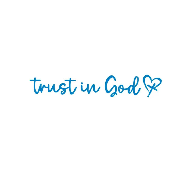 [1-Pack ] Trust in God -Rearview Mirror Phone Case Stickers