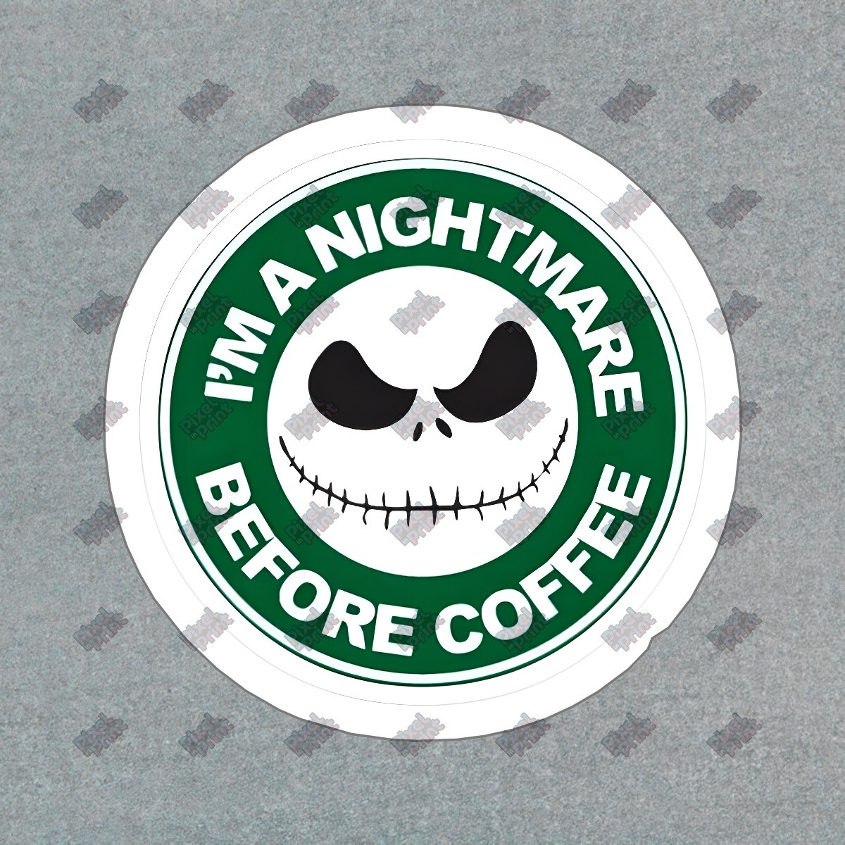 Nightmare Before Coffee Vinyl Sticker Jack Skellington Decal Perfect #460259