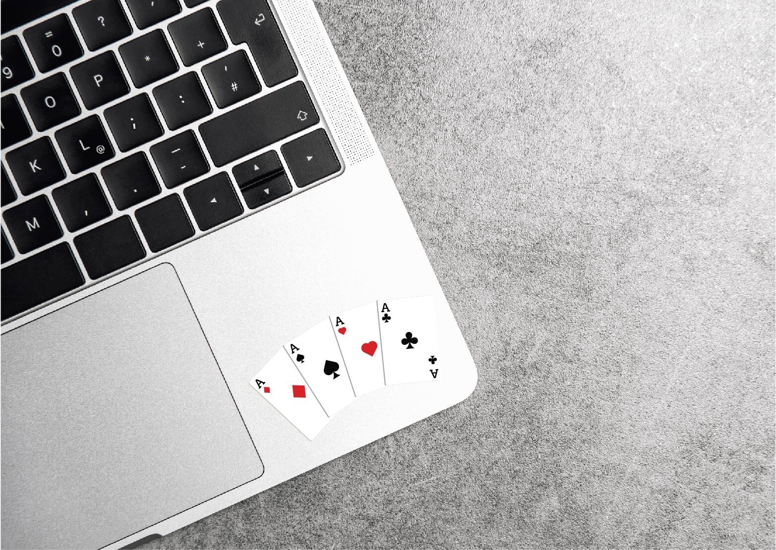 Playing Cards Decal Sticker Aces Suit Winning Hand Gambling Poker Bet Casino Win