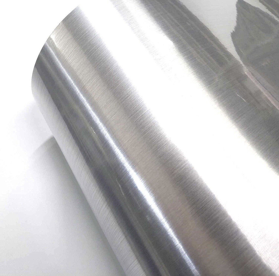 RoyalWallSkins Metal Look Interior Film, Silver Metallic Gloss Shelf Liner