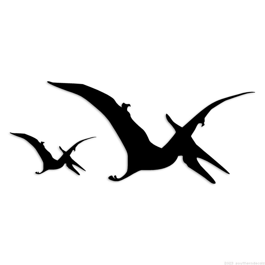 Dinosaur Pterodactyl – Decal Sticker – Multiple Colors & Sizes – ebn7118