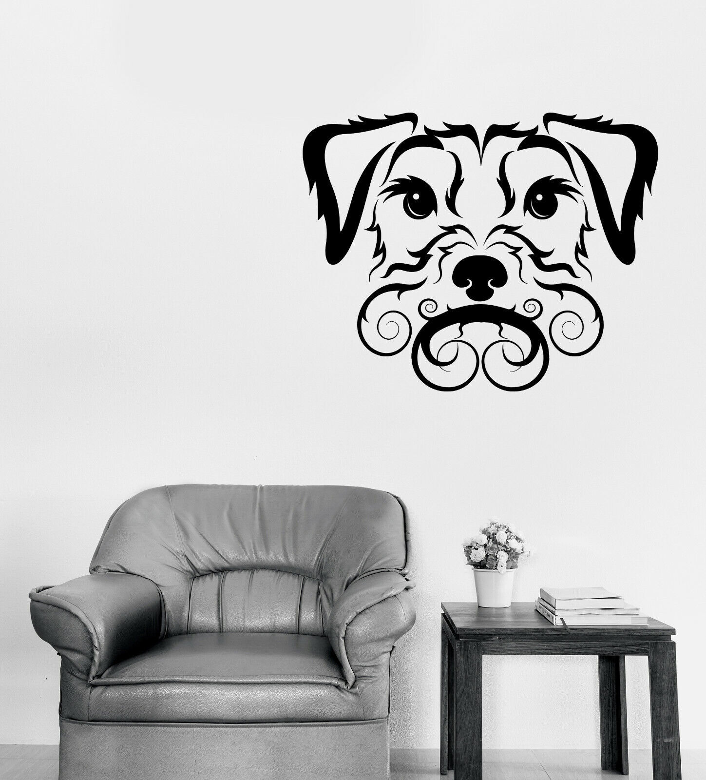 Vinyl Wall Decal Dog Cute Curly-Haired Irish Terrier Pet Sticker (n1361)