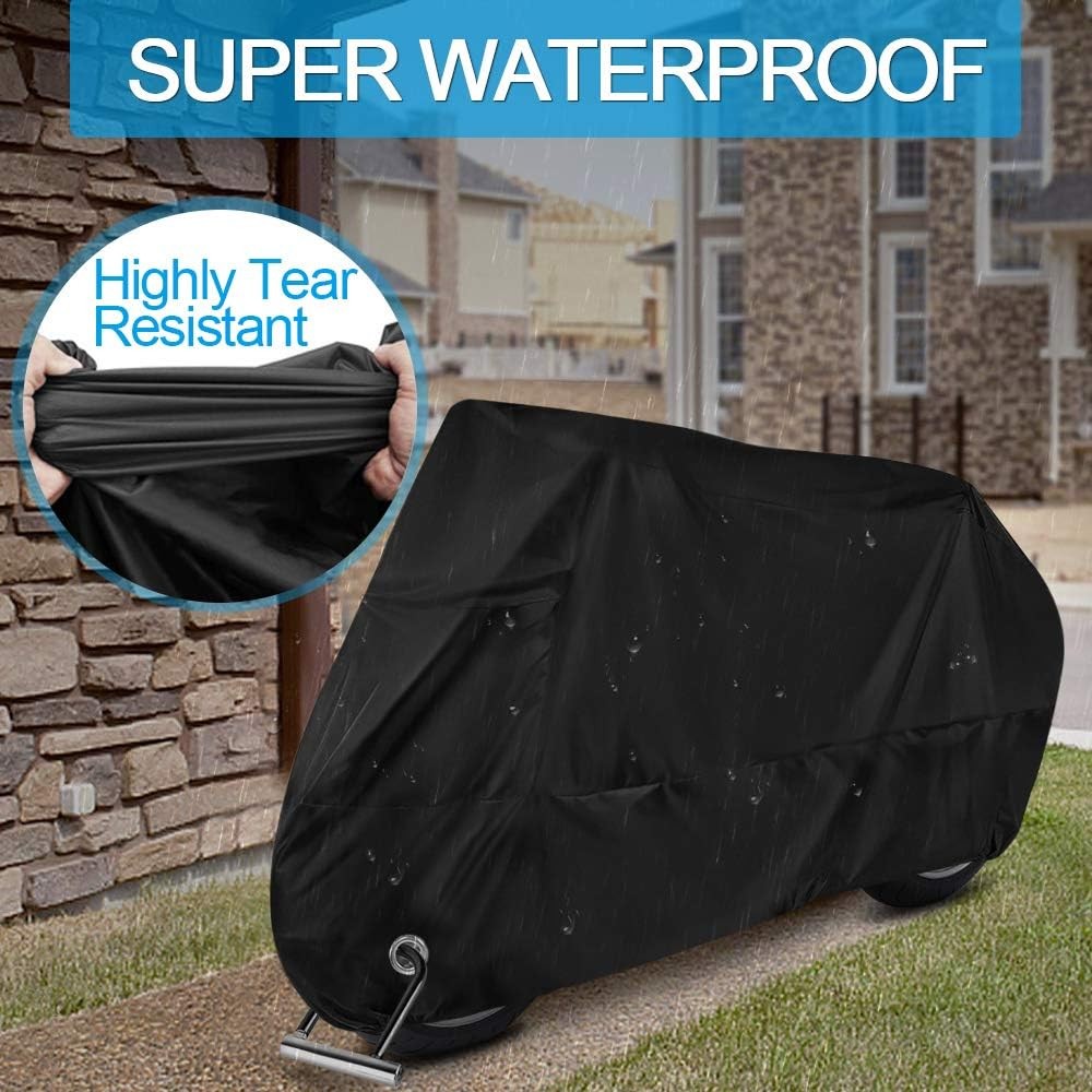 Motorcycle Scooter Cover Waterproof Outdoor – Tear-Proof Large 250cc 150cc 50cc