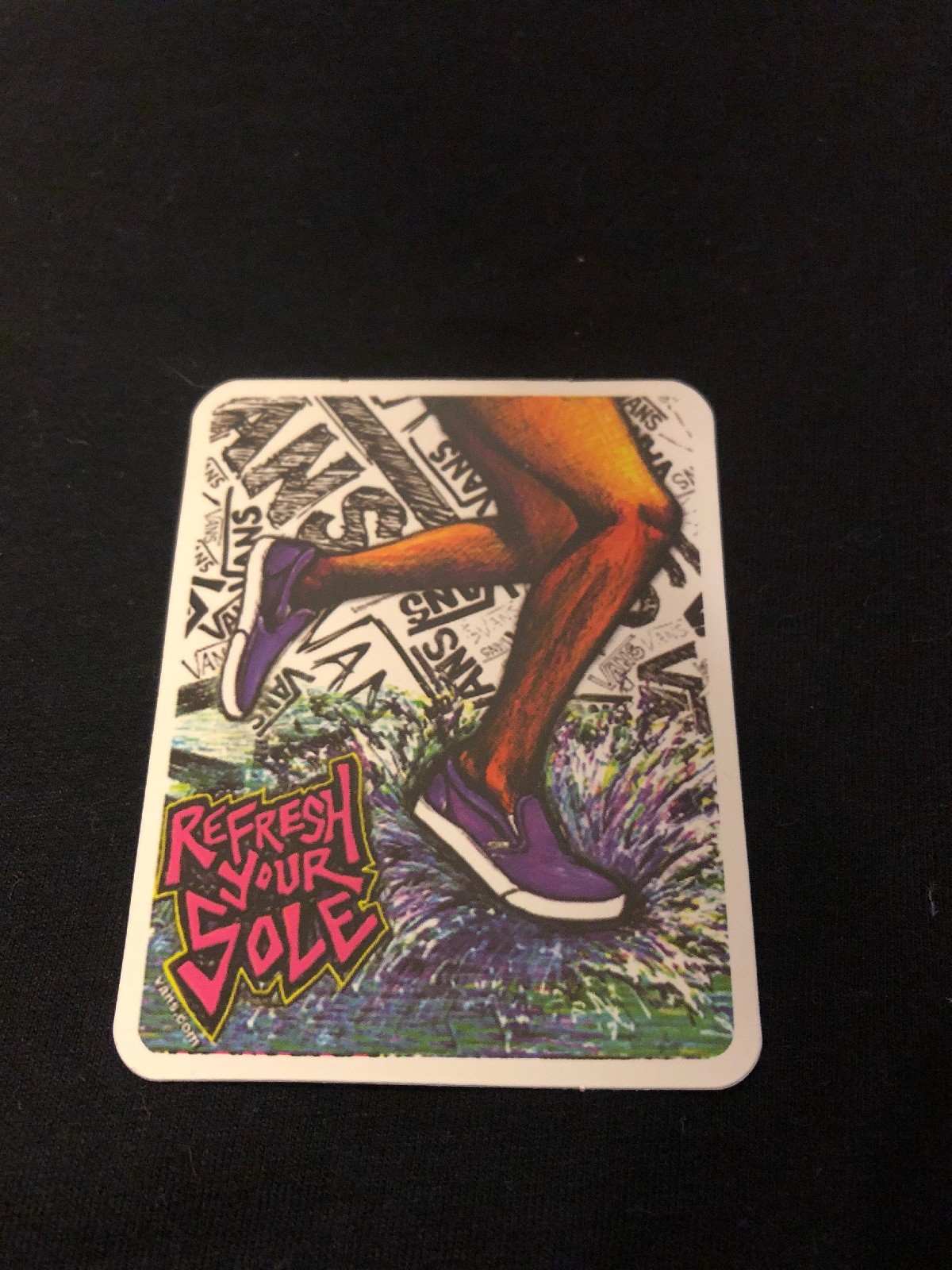 Vans Refresh Your Sole Logo Laptop/Skateboard Sticker 2.5" x 3"
