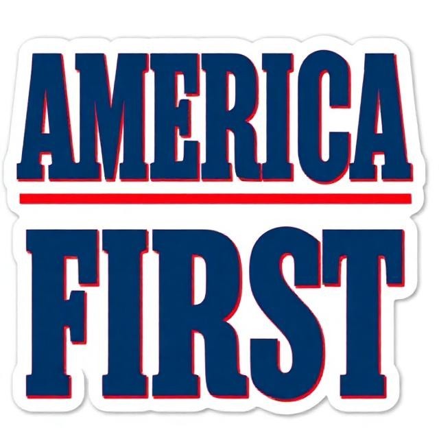 USA Stars America First Decal Pro America Patriot Vinyl Sticker