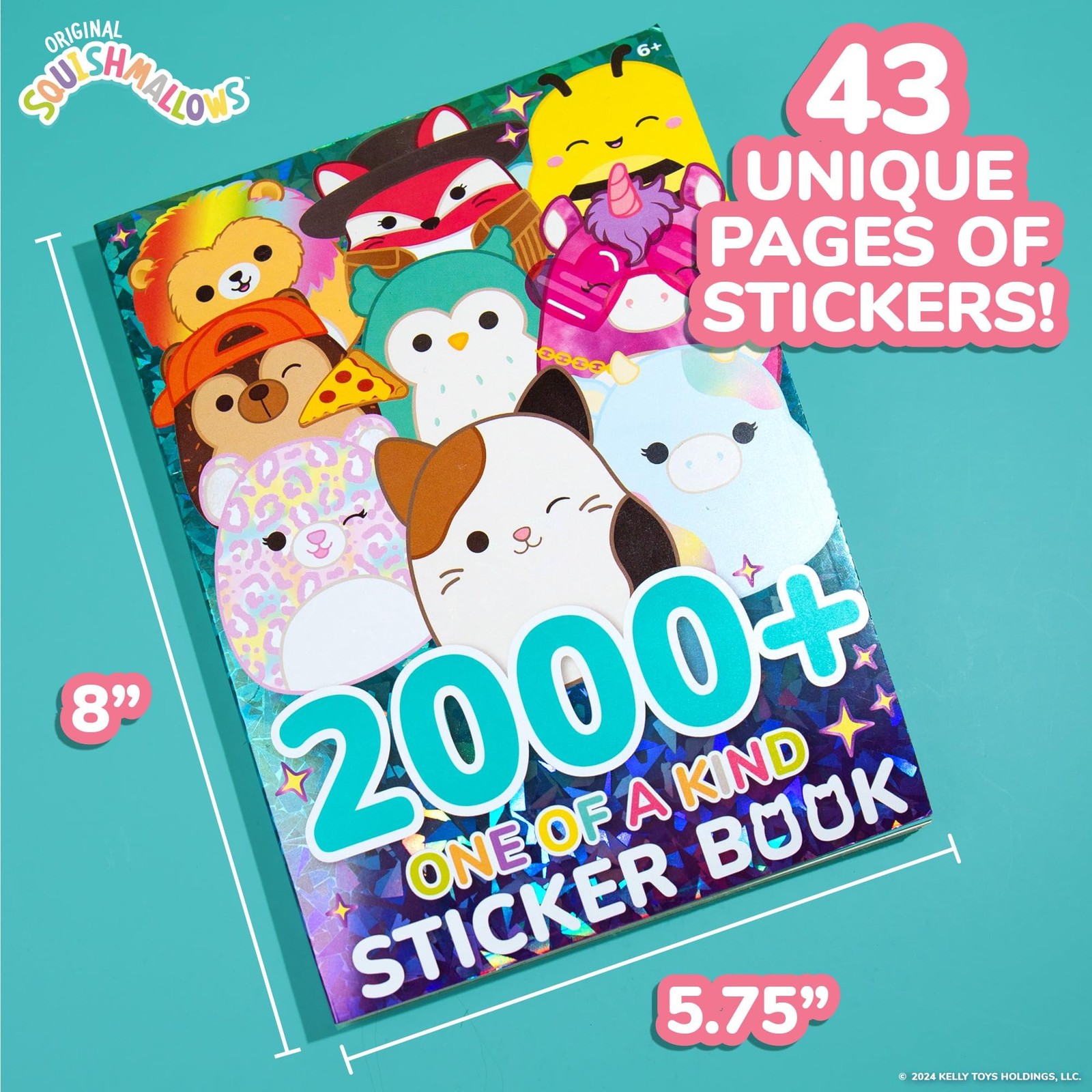 Horizon Group USA Sticker Book Large Small Sizes Squishmallows Kids Stickers