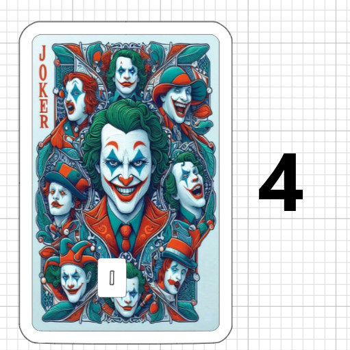 Joker Playing Card ATM Debt Credit Card Sticker Skin Fan Art Original Ace King