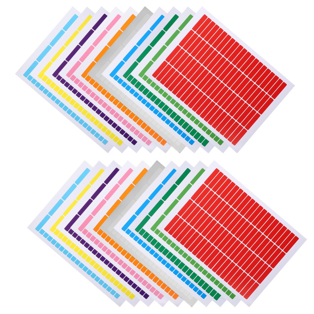 20 Sheets Waterproof Material Label Blank Stickers Adhesive Name Tag Labels
