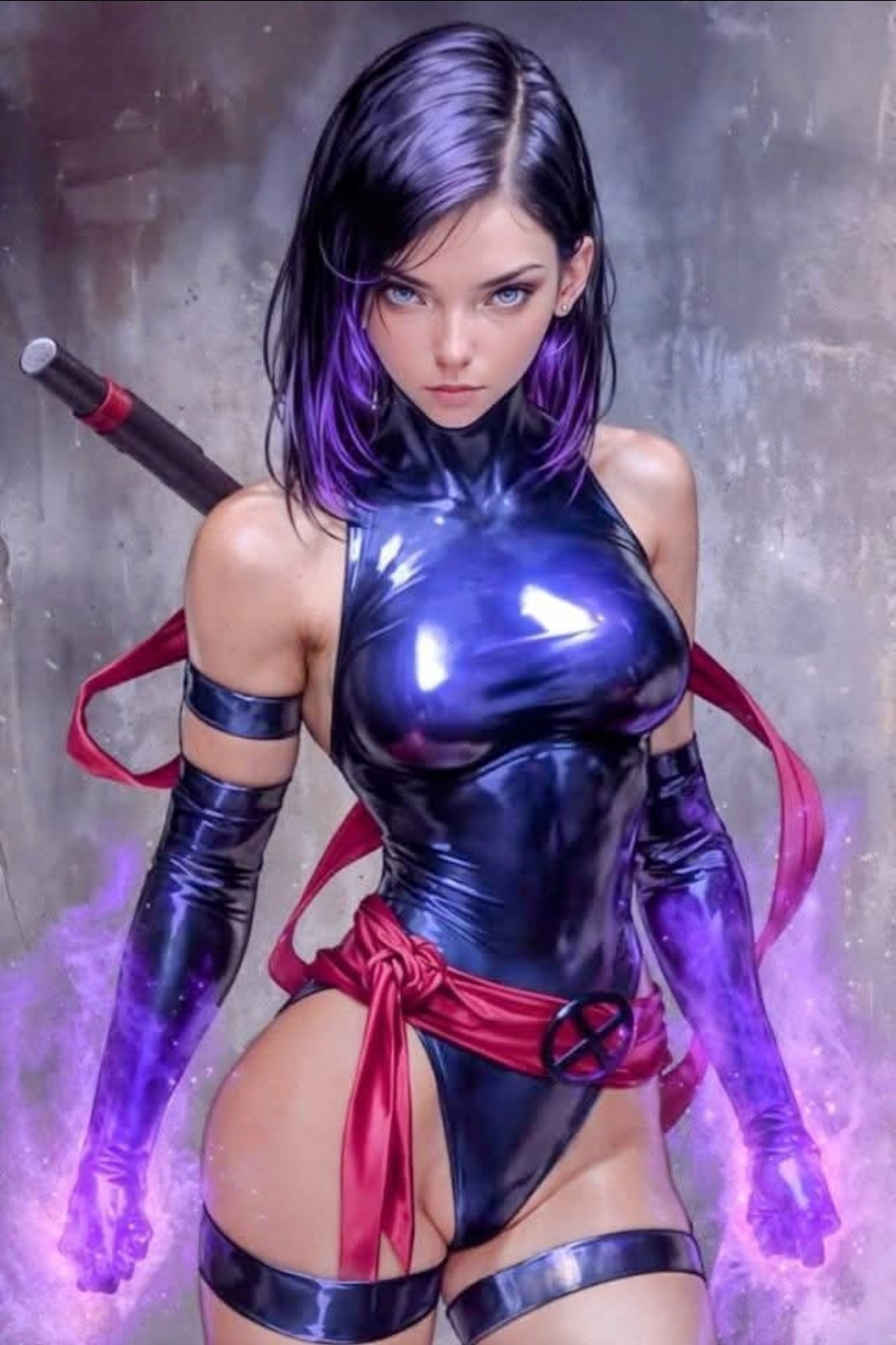 X-MEN'S: PSYLOCKE X VYNIL X HIGH GLOSS X STICKER X 3X2 INCHES STICKER X XMEN