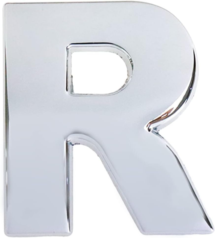 Chrome 3D O Car Emblem Badge – Zinc Alloy, Universal Fit
