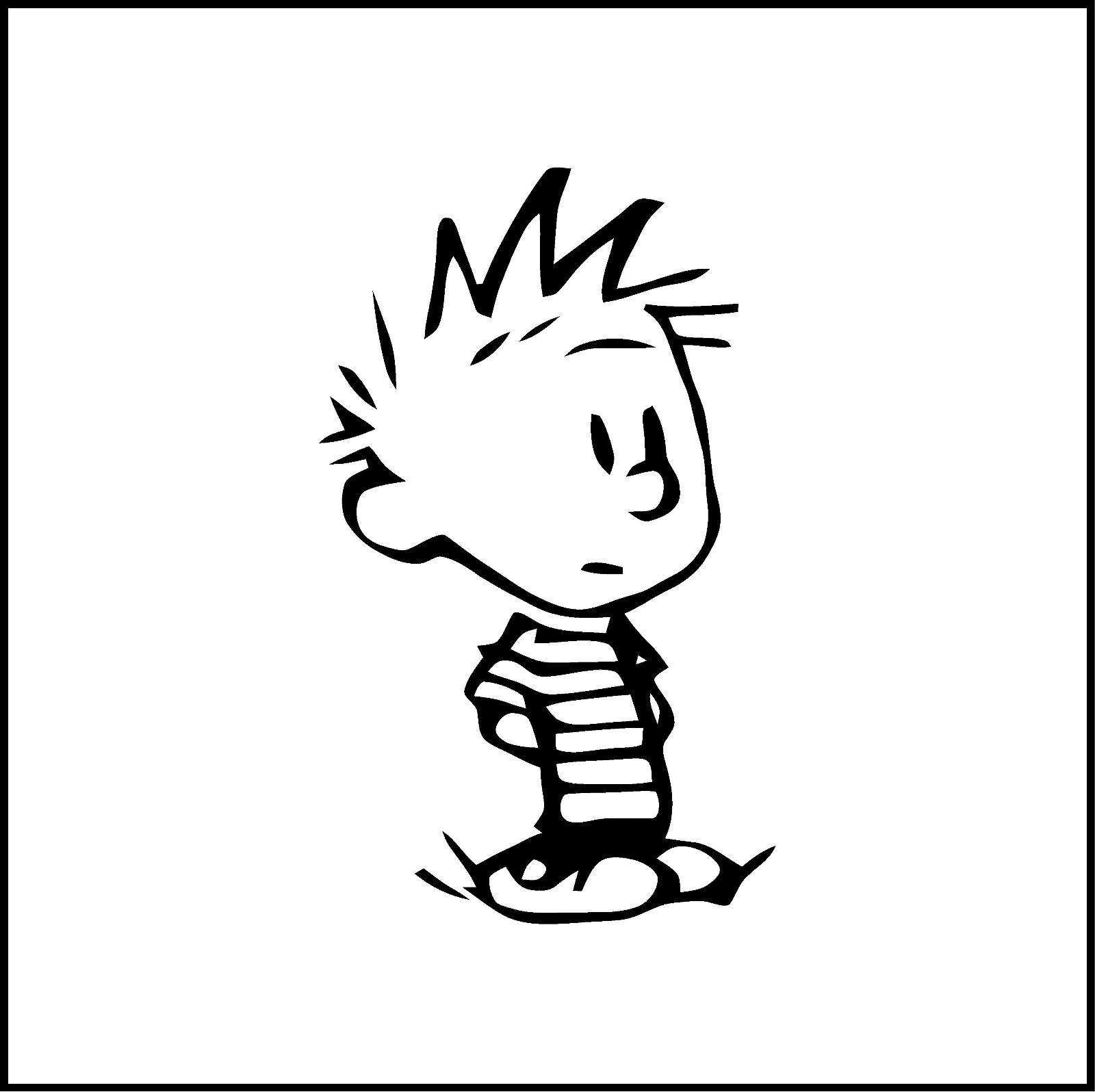 Calvin (Calvin And Hobbes Cartoon) Vinyl Decal/Sticker for Car/Truck/Window/SUV