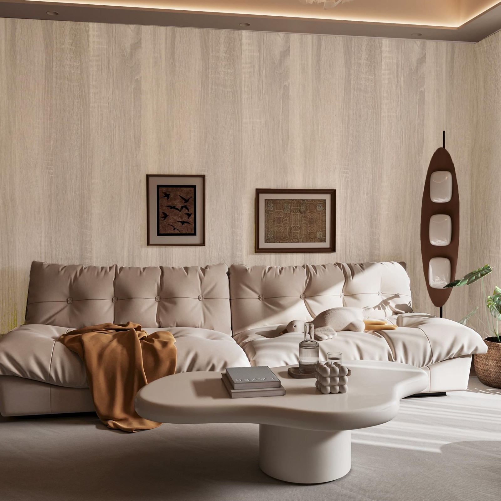 Gray Brown Wood Grain Contact Paper Waterproof Faux Wood Wallpaper Peel and S…