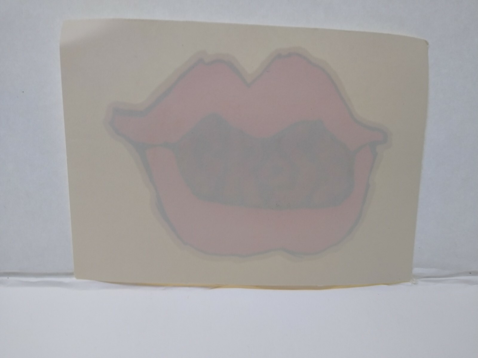 Gross Lips Screamin Gleamin Glitter Iron-On Decal Donruss Vintage Original Cool