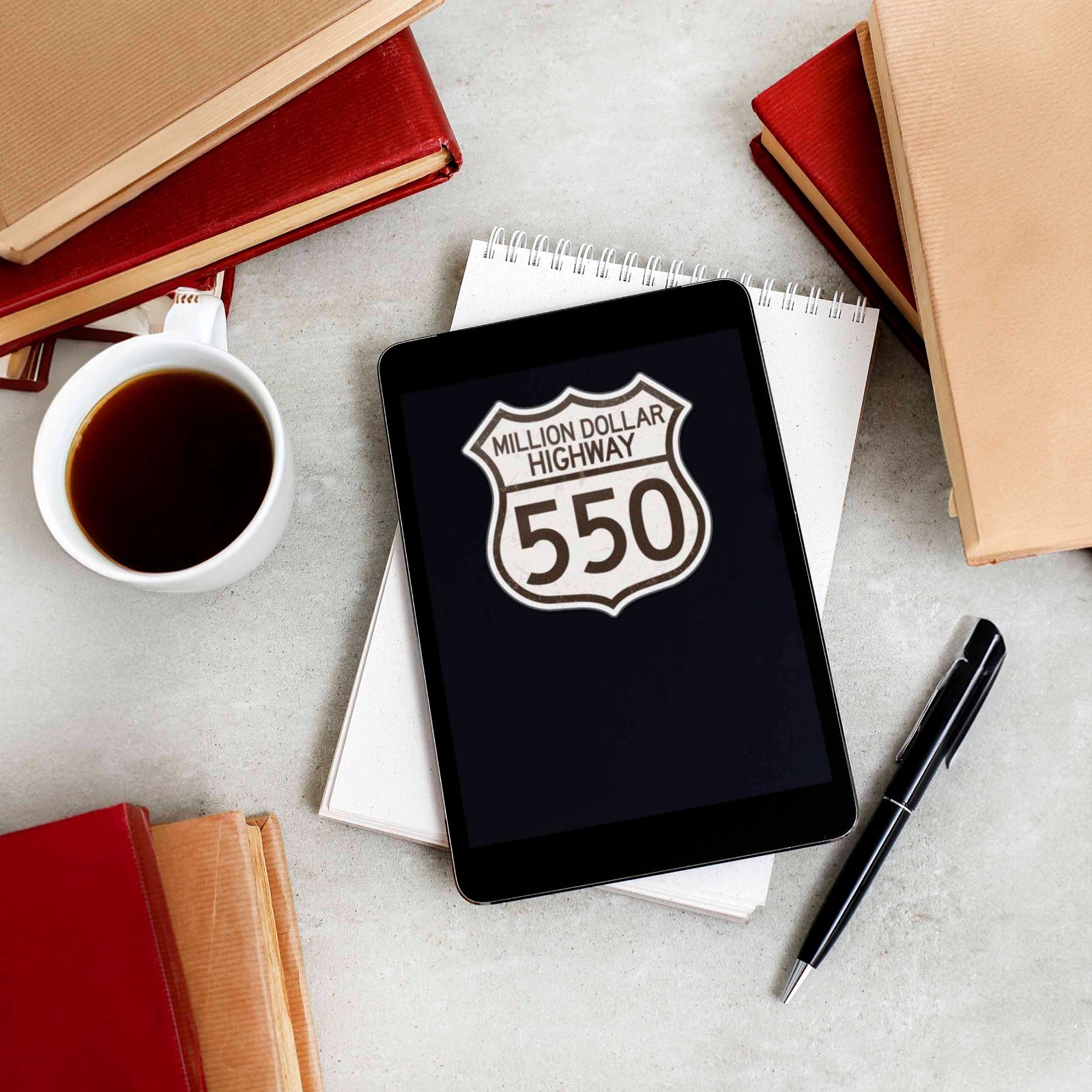 Colorado Million Dollar Highway 550 Sign Sticker – Rocky Mtn Decal for Laptop
