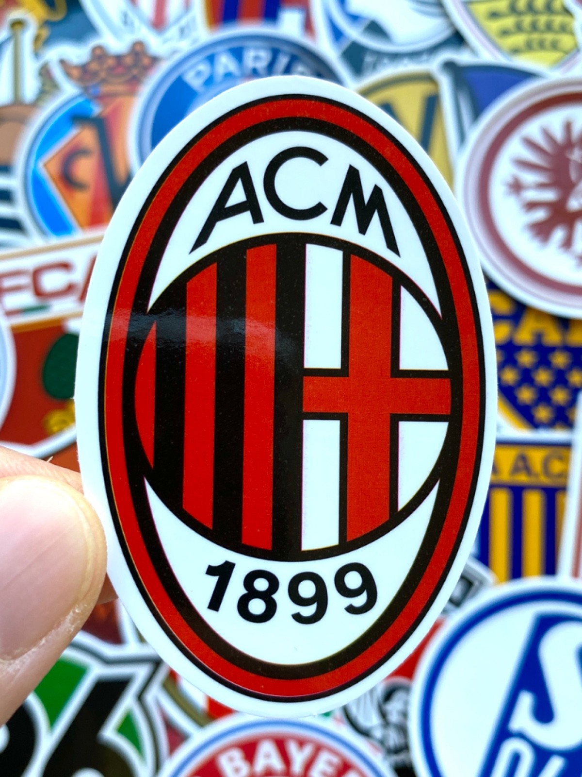 Football Soccer Clubs Logo Stickers, Champions League Water Bottle Laptop Decals
