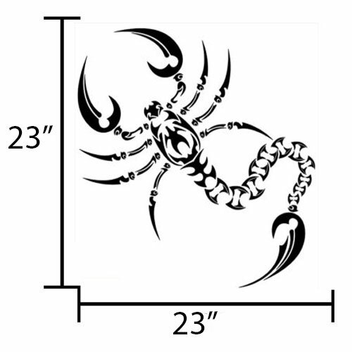 Desert Toxic Evil Scorpion Sticker Door Floor Wall Decal Decor for Home & Store