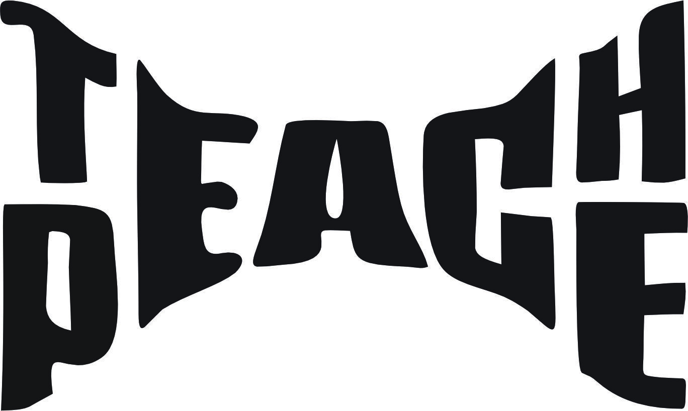 Teach Peace Die Cut Vinyl Decal Transfer Sticker Quotes & Sayings Premium Vinyl
