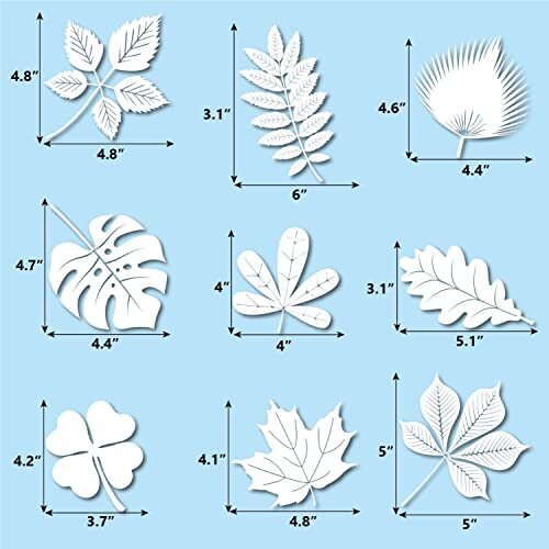 52 Pcs Anti-Collision Window Clings Leaf Shape Stickers Prevent Bird Strikes