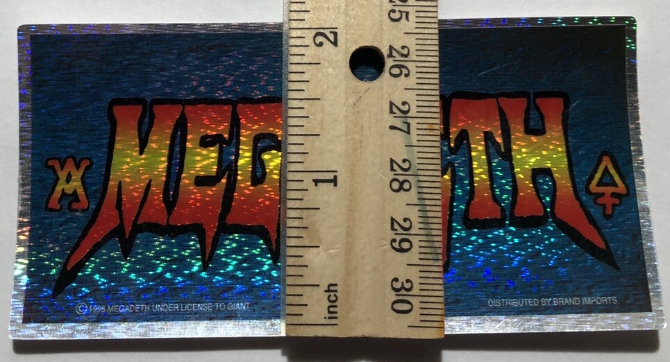 1998 Megadeth Sticker