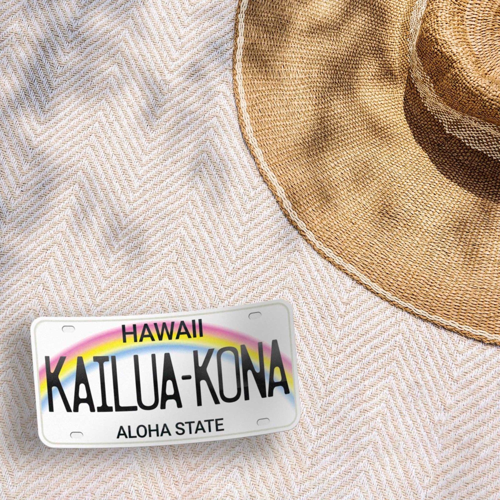 Hawaii License Plate Sticker – Choose Your City or Hawaiian Phrase