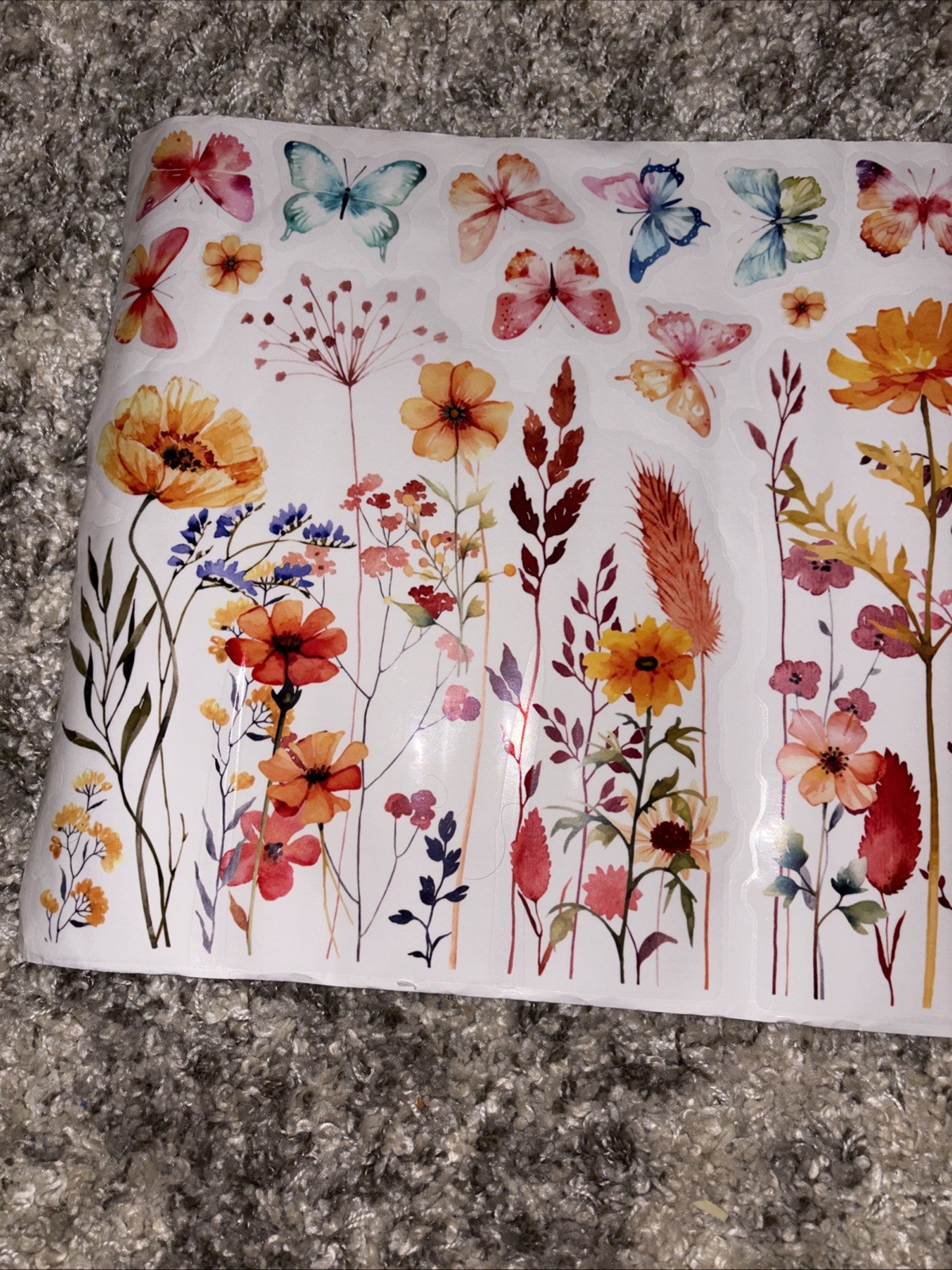 Flower Wall Stickers Wildflowers *NEW in Package*