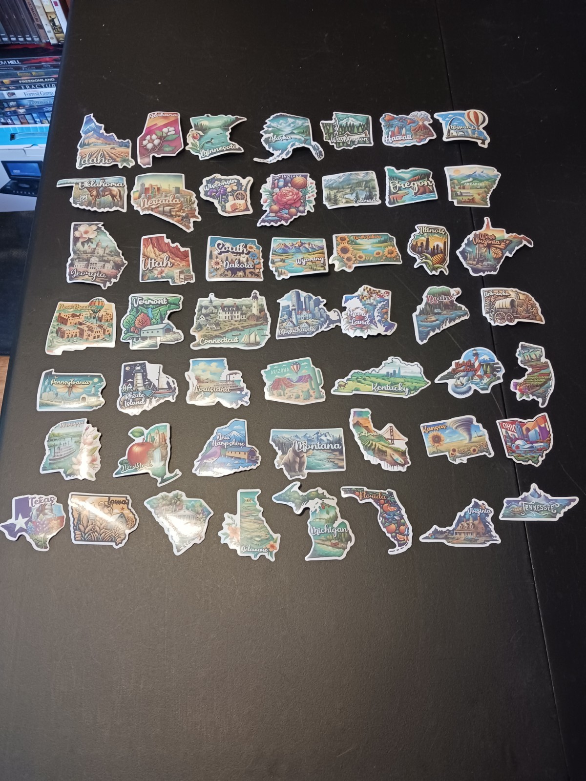 New 50 Vinyl U.S. States Stickers