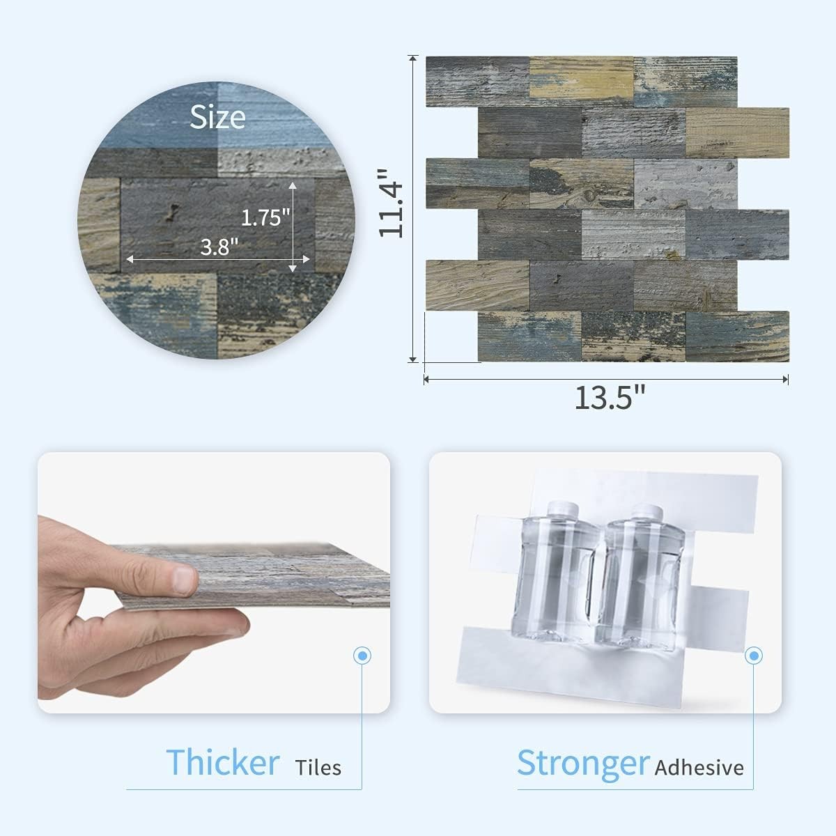 Transform Your Space with 5-Sheet Rustic Baywood Decorative Wall Tiles
