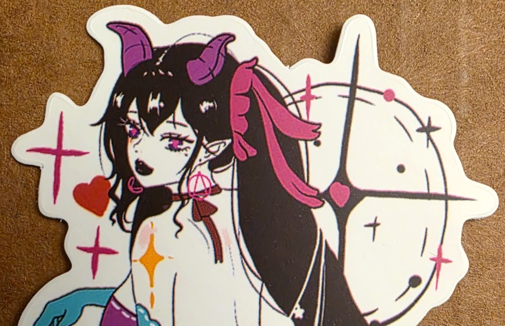 Halloween Sticker Vampire Girl Witch Ghost Dragon Gothic Punk Emo Anime Manga