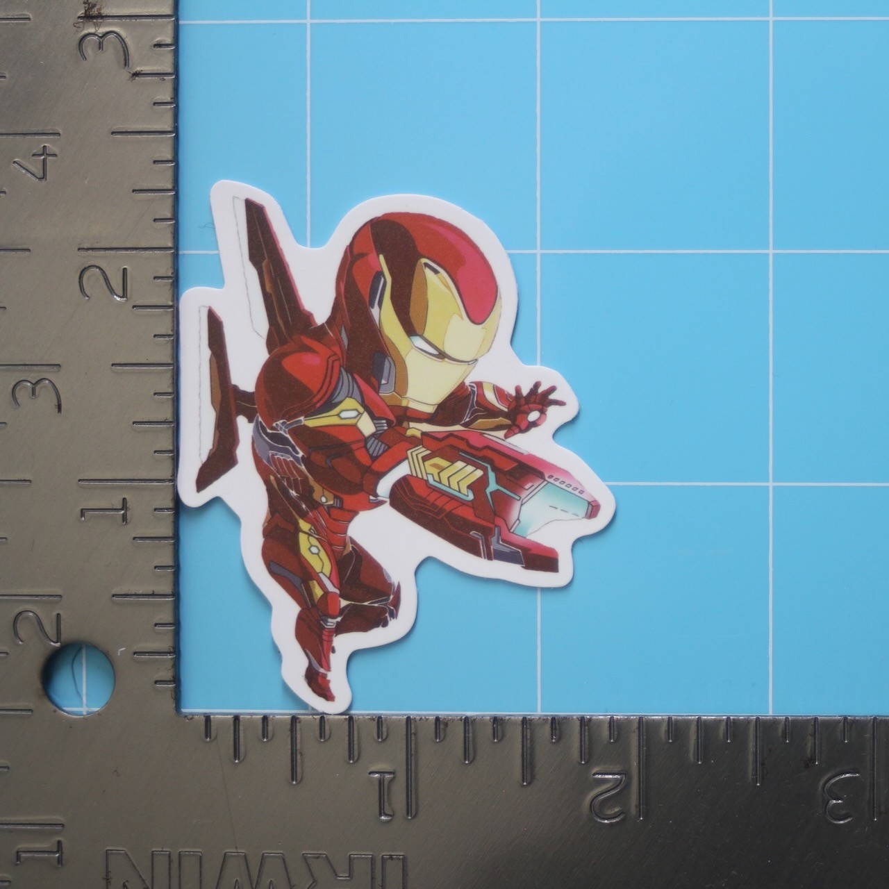 Marvel Universe Sticker (IRON MAN) MCU Superheroes, Gloss PVC Decal