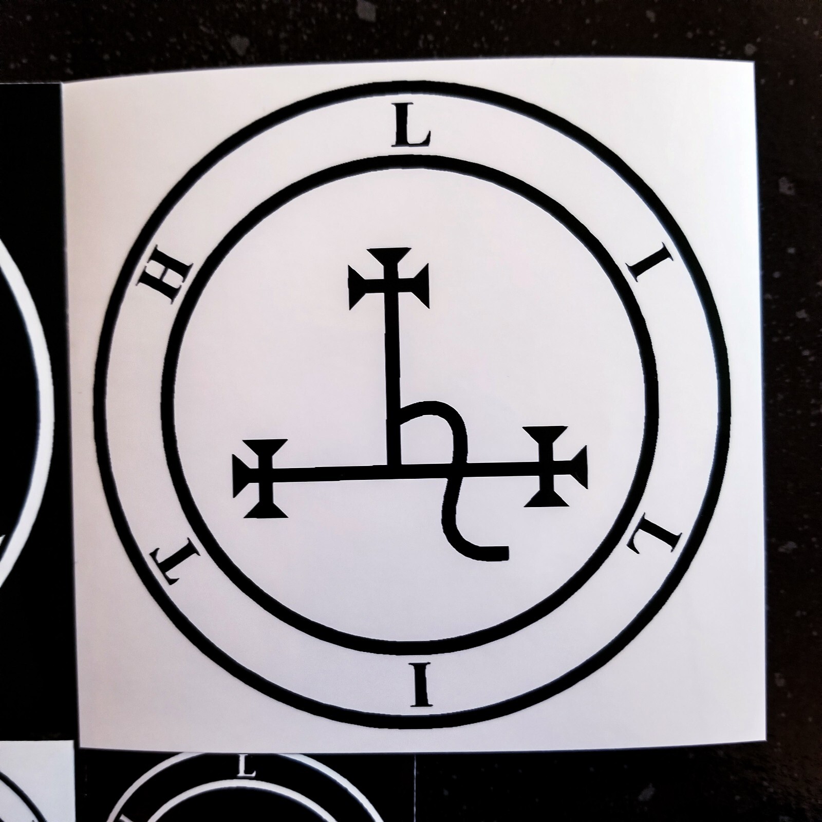 ♆ Lilith Sigil Seal 4 x 4" Waterproof Vinyl Sticker [💪 HQ Durability!] Occult