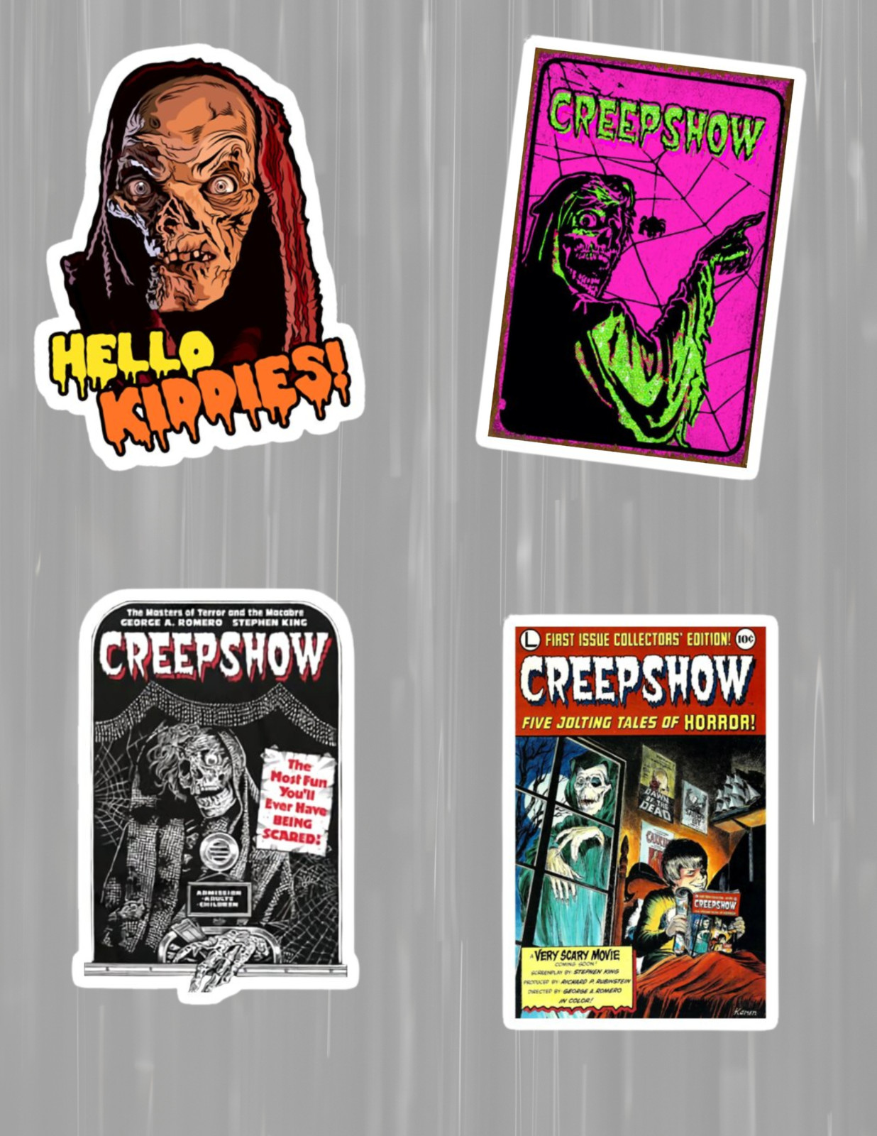 Creepshow Horror 4pc Sticker Pack