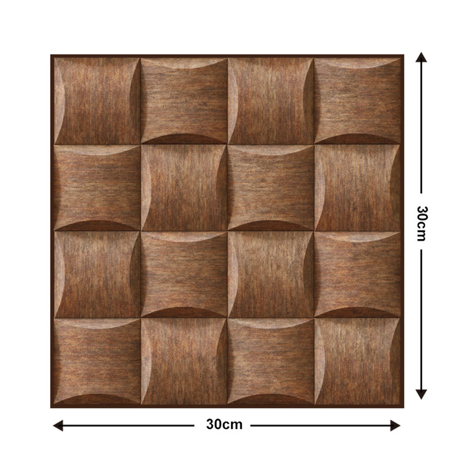 20Pcs30x30CM 3D Brick Wall Panel PVC Self-Adhesive Waterproof Wood Grain Sticker