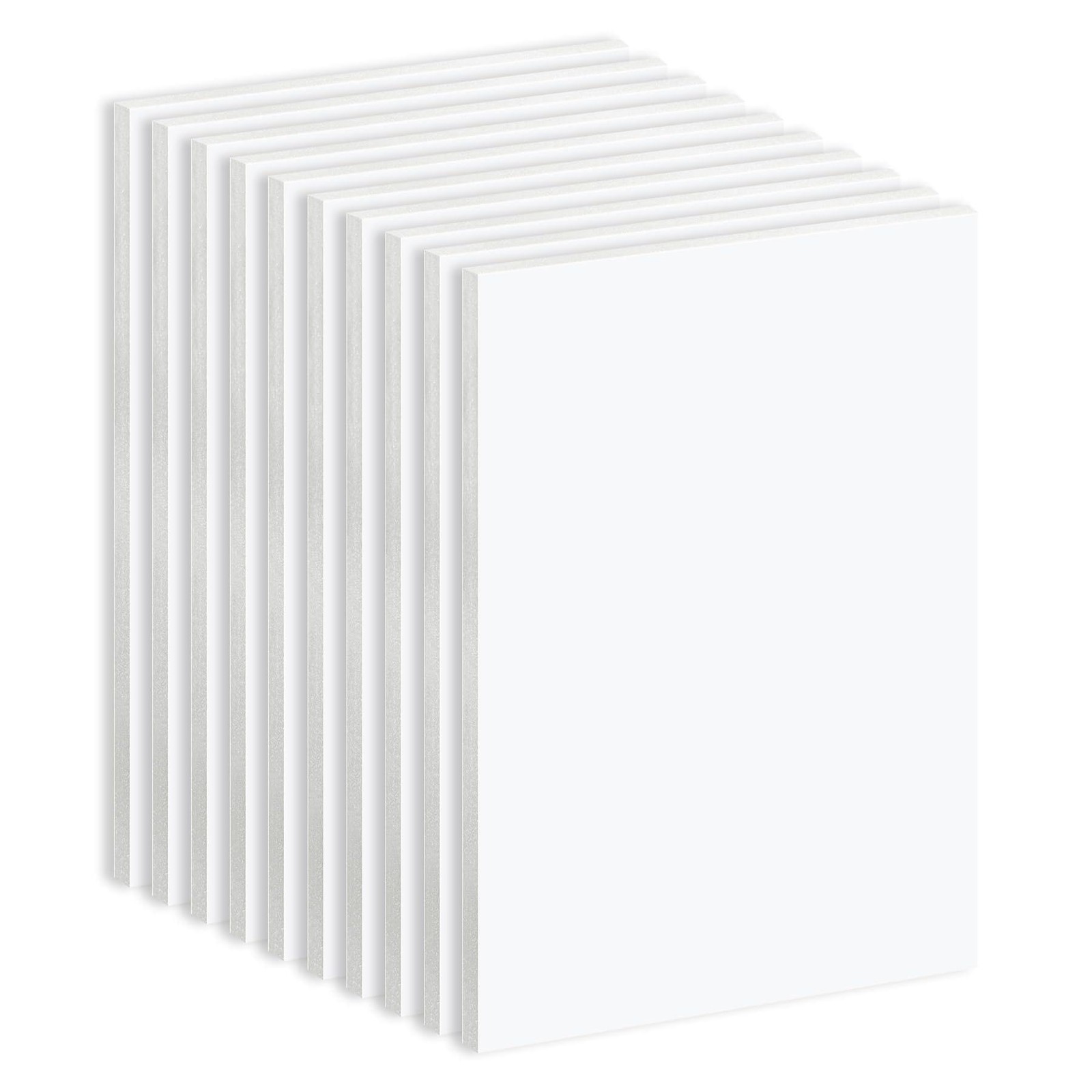 Golden State Art, 10 Pack White Foam Board 5X7 Inch, 3/16" Thick, 5×7,