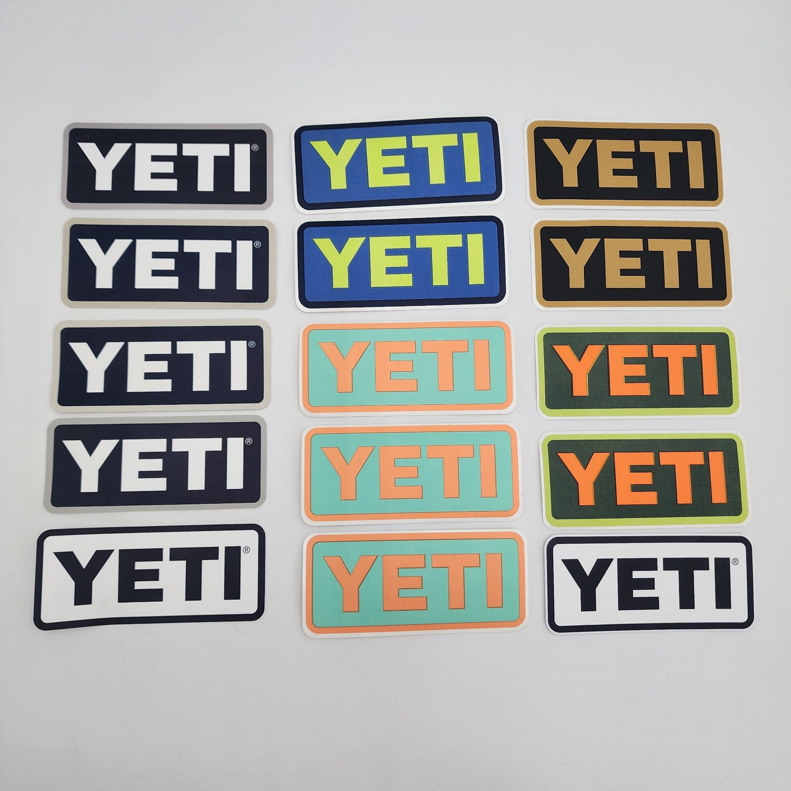 Yeti Sticker Set Lot Of 20 Stickers Multicolor 4 in.
