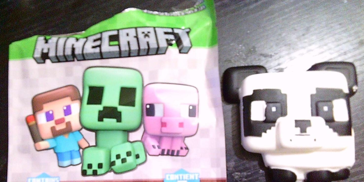 NEW MINECRAFT movie squishy squishme PANDA character 2.5"