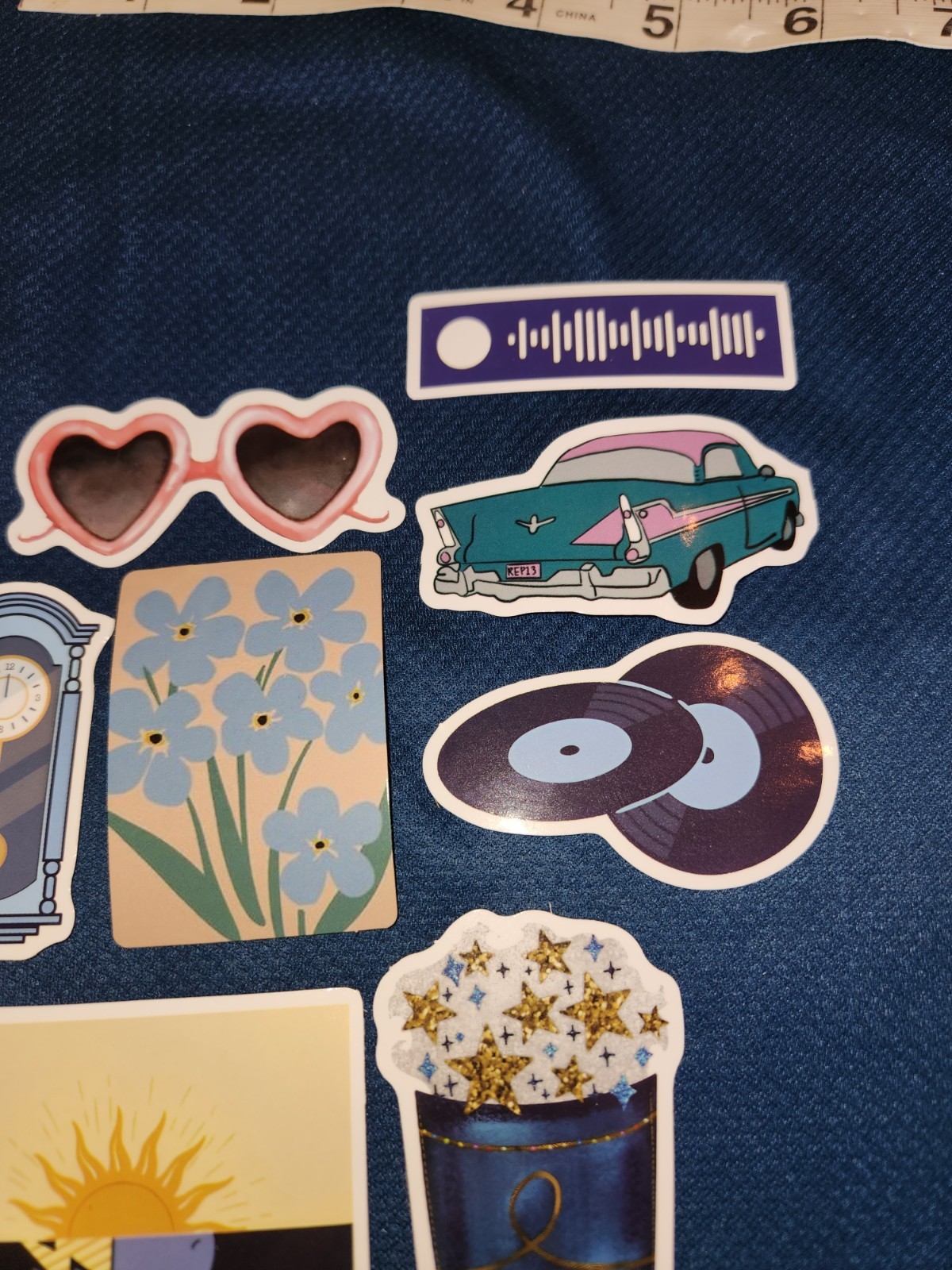 10 Lot Taylor Swift Related Stickers, Swiftie, Laptop Stickers, Swiftie Decals