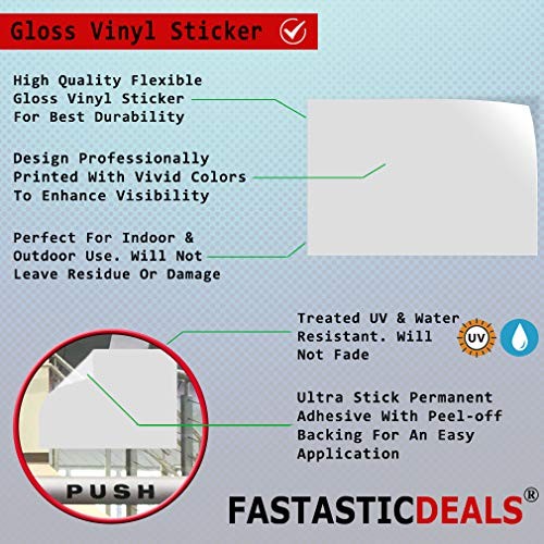 Danger Flammable OSHA Vinyl Label Decal Sticker 7 Inches X 5 Inches 7×5 inches