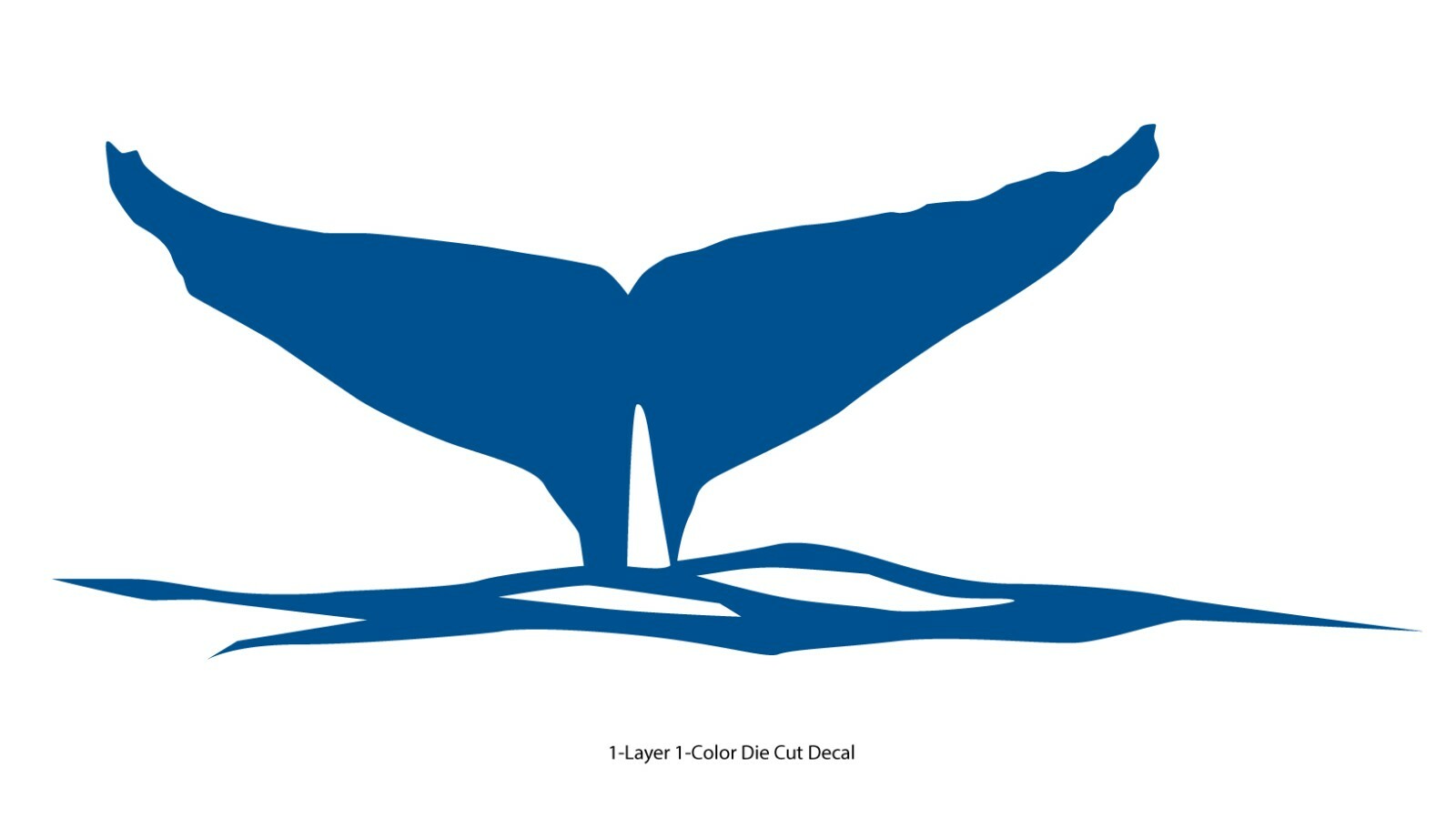 Sea life – Ocean Gray Whale's Tail Outdoor Window Decal Vinyl Sticker 6Yrs Film