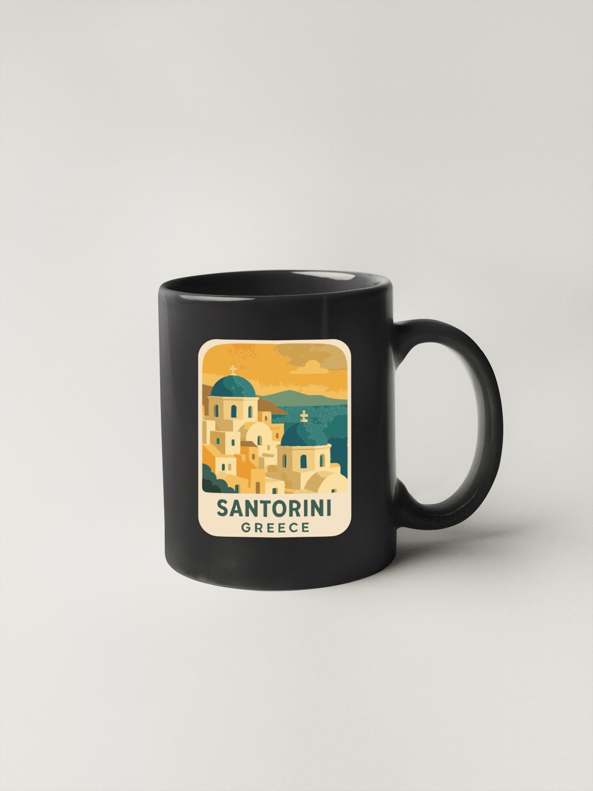 Santorini Greece Sticker Decal Vinyl Die-Cut Symbolic Landmark Design