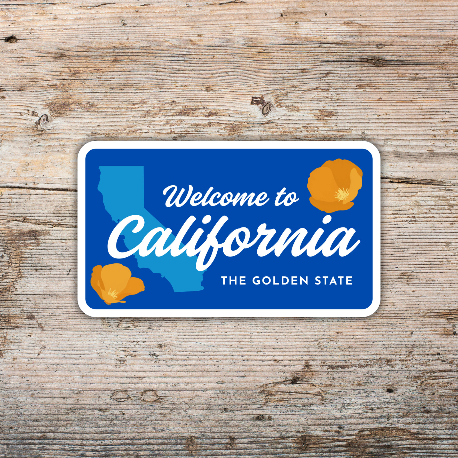 Welcome to California Sticker The Golden State Vinyl Decal Waterproof Travel
