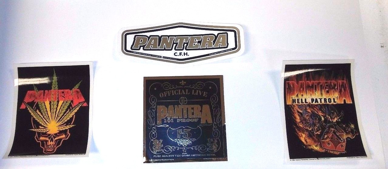 2 sets of Pantera 5" Vinyl decals – Dimebag METAL Vinnie – 8 stickers total