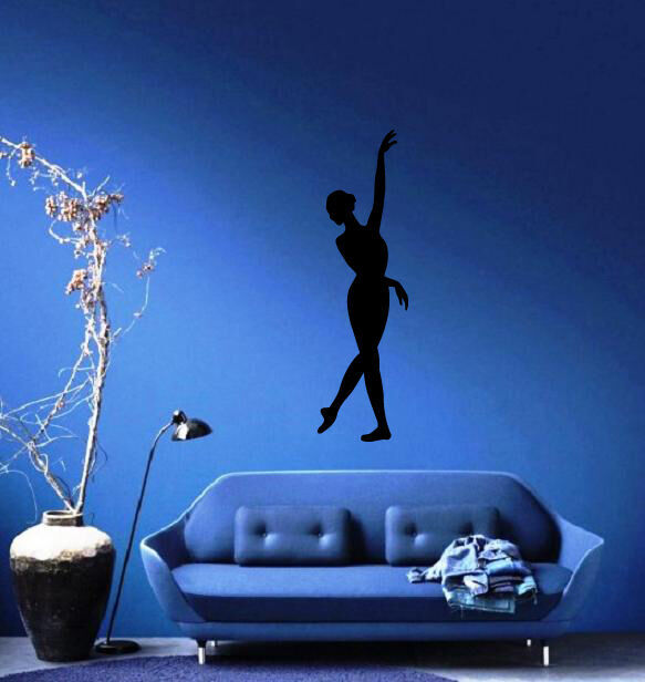 Ballerina Silhouette Ballet Theater Decor Wall Mural Vinyl Decal sticker M451